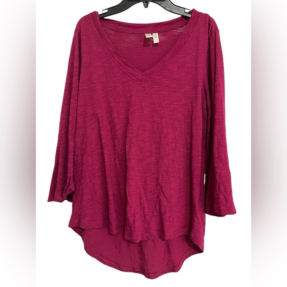 Meadow Rue By Anthropologie 100% Cotton Pink Top
